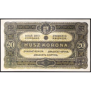 Hungary, Kingdom, Miklós Horthy (1920-1946), 20 Korona 01/01/1920