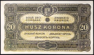 Hungary, Kingdom, Miklós Horthy (1920-1946), 20 Korona 01/01/1920