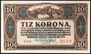 Węgry, Królestwo, Miklós Horthy (1920-1946), 10 Korona 01/01/1920
