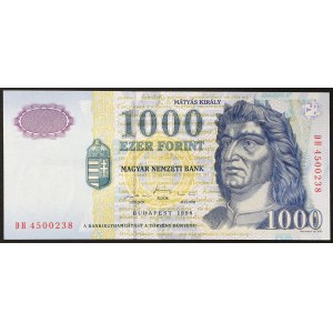 Hungary, Republic, Second Republic (1989-date), 1.000 Forint 1998