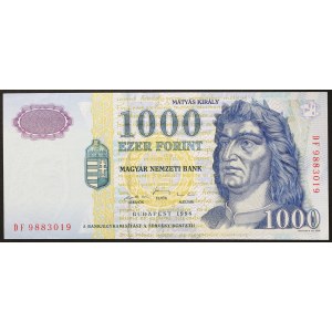 Hungary, Republic, Second Republic (1989-date), 1.000 Forint 1998