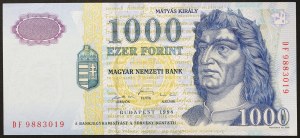 Hongrie, République, Deuxième République (1989-date), 1.000 Forint 1998