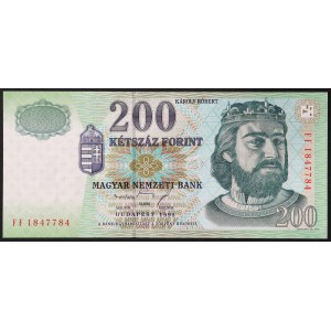 Hungary, Republic, Second Republic (1989-date), 200 Forint 1998