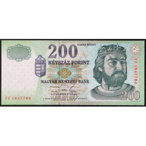 Maďarsko, republika, Druhá republika (od roku 1989), 200 forintů 1998