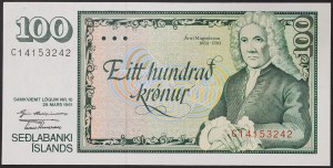 Island, kráľovstvo, republika (1944-dátum), 100 korún 1981-86