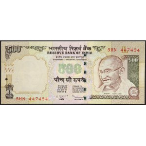 Inde, République (1950-date), 500 roupies 2010