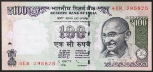 India, Republic (1950-date), 100 Rupees 2012