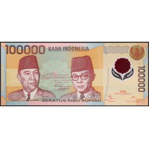 Indonésie, republika (1949-data), 100 000 rupií 1999