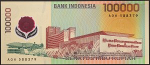 Indonézia, republika (1949-dátum), 100 000 rupií 1999