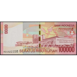Indonésie, republika (1949-data), 100 000 rupií 2009