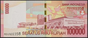 Indonezja, Republika (od 1949 r.), 100 000 rupii w 2009 r.