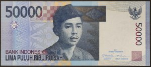 Indonezja, Republika (od 1949 r.), 50 000 rupii w 2011 r.