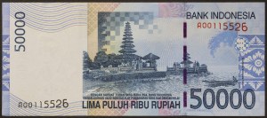 Indonezja, Republika (od 1949 r.), 50 000 rupii w 2011 r.