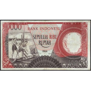 Indonesia, Repubblica (1949-data), 10.000 rupie 1964