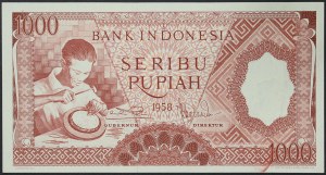 Indonezja, Republika (od 1949 r.), 1.000 rupii 1958 r.