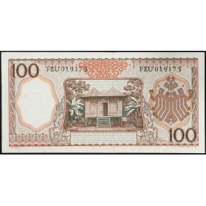 Indonésie, République (depuis 1949), 100 Rupias 1958