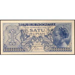Indonésie, republika (1949-data), 1 rupie 1956