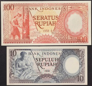 Indonesia, Republic (1949-date), Lot 2 pcs.
