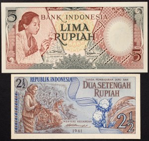 Indonesia, Republic (1949-date), Lot 2 pcs.