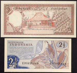 Indonesia, Republic (1949-date), Lot 2 pcs.