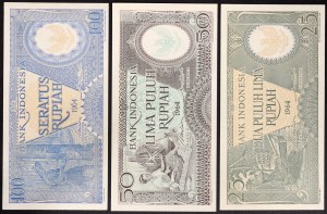Indonesia, Repubblica (1949-data), Lotto 3 pezzi.