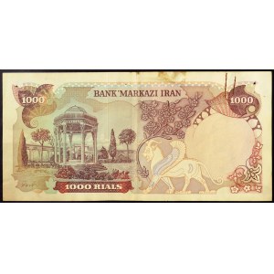 Iran, Kingdom, Mohammad Reza Shah Pahlavi (1320-1358 AH / 1941-1979 AD), 1.000 Rials 1974-79