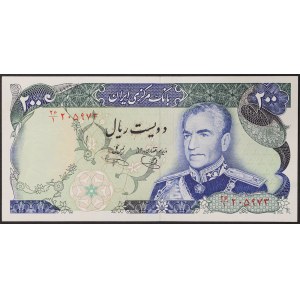 Iran, Regno, Mohammad Reza Shah Pahlavi (1320-1358 AH / 1941-1979 d.C.), 200 Rial 1974-79