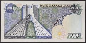 Iran, Königreich, Mohammad Reza Schah Pahlavi (1320-1358 AH / 1941-1979 AD), 200 Rials 1974-79