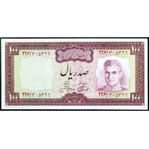 Irán, kráľovstvo, Mohammad Reza Shah Pahlavi (1320-1358 AH / 1941-1979 AD), 100 rialov 1969-71