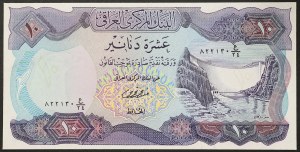 Irak, republika (1959-dátum), 10 dinárov b.d. (1973)