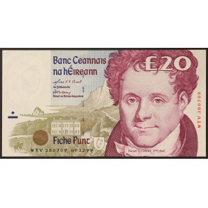 Irlandia, Republika (1921-date), 20 funtów 09/12/1999