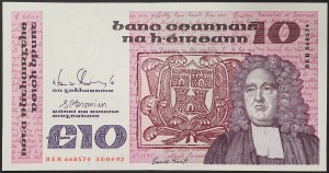 Ireland, Republic (1921-date), 10 Pounds 15/04/1992