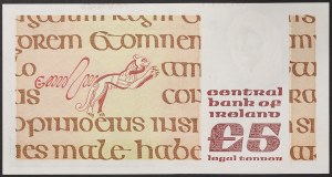 Irlande, République (1921-date), 5 livres 12/03/1993