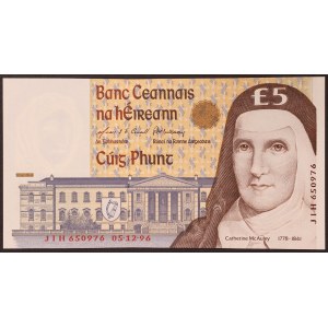 Ireland, Republic (1921-date), 5 Pounds 1992-96