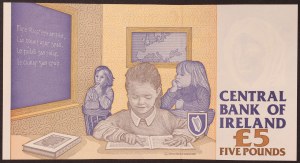 Irlandia, Republika (1921-date), 5 funtów 1992-96