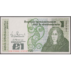 Irland, Republik (1921-datum), 1 Pfund 17/07/1989