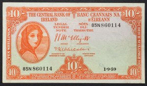 Irlande, République (1921-date), 10 Shillings 01/09/1959