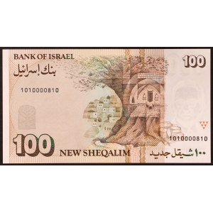 Israel, Republik (seit 1948), 100 neue Sheqalim 1986