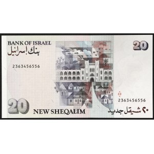 Israël, République (1948-date), 20 New Sheqalim 1987