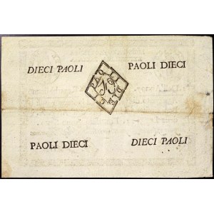 Italian States, Rome (Papal State), First Roman Republic (1798-1799), 10 Paoli 1798