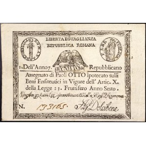 Państwa włoskie, Rzym (państwo papieskie), Pierwsza Republika Rzymska (1798-1799), 8 Paoli 1798