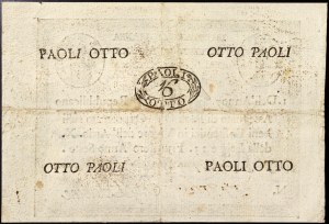 Italské státy, Řím (papežský stát), První římská republika (1798-1799), 8 Paoli 1798