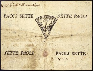 Stati italiani, Roma (Stato Pontificio), Prima Repubblica Romana (1798-1799), 7 Paoli 1798