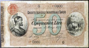 Italy, Kingdom of Italy, Vittorio Emanuele II (1861-1878), 50 Lire 1/3/1874
