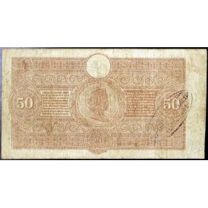 Italie, Royaume d'Italie, Vittorio Emanuele II (1861-1878), 50 Lire 1/3/1874
