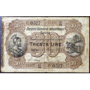 Itálie, Italské království, Vittorio Emanuele II (1861-1878), 30 lir 1/3/1874