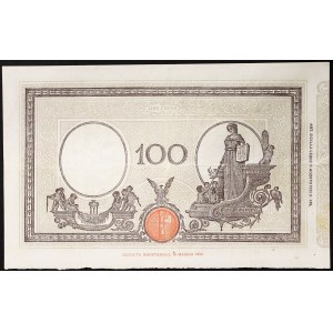 Italy, Kingdom of Italy, Vittorio Emanuele III (1900-1946), 100 Lire 15/01/1929