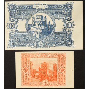 Italie, Royaume d'Italie, Monetazione di Emergenza del Comune di Trieste, Lot 2 pièces.