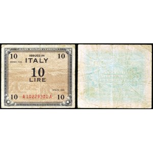 Italia, AM-Lire (moneta militare alleata), Lotto 2 pezzi.