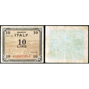 Italie, AM-Lire (monnaie militaire alliée), Lot 2 pcs.